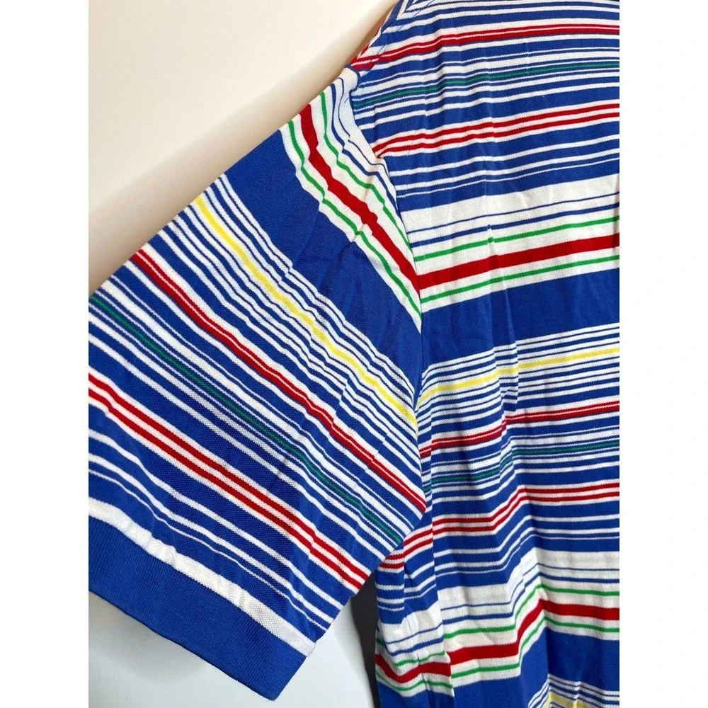Polo Ralph Lauren‎ Multicolor Striped Short Sleeve Polo Shirt Men's XLT